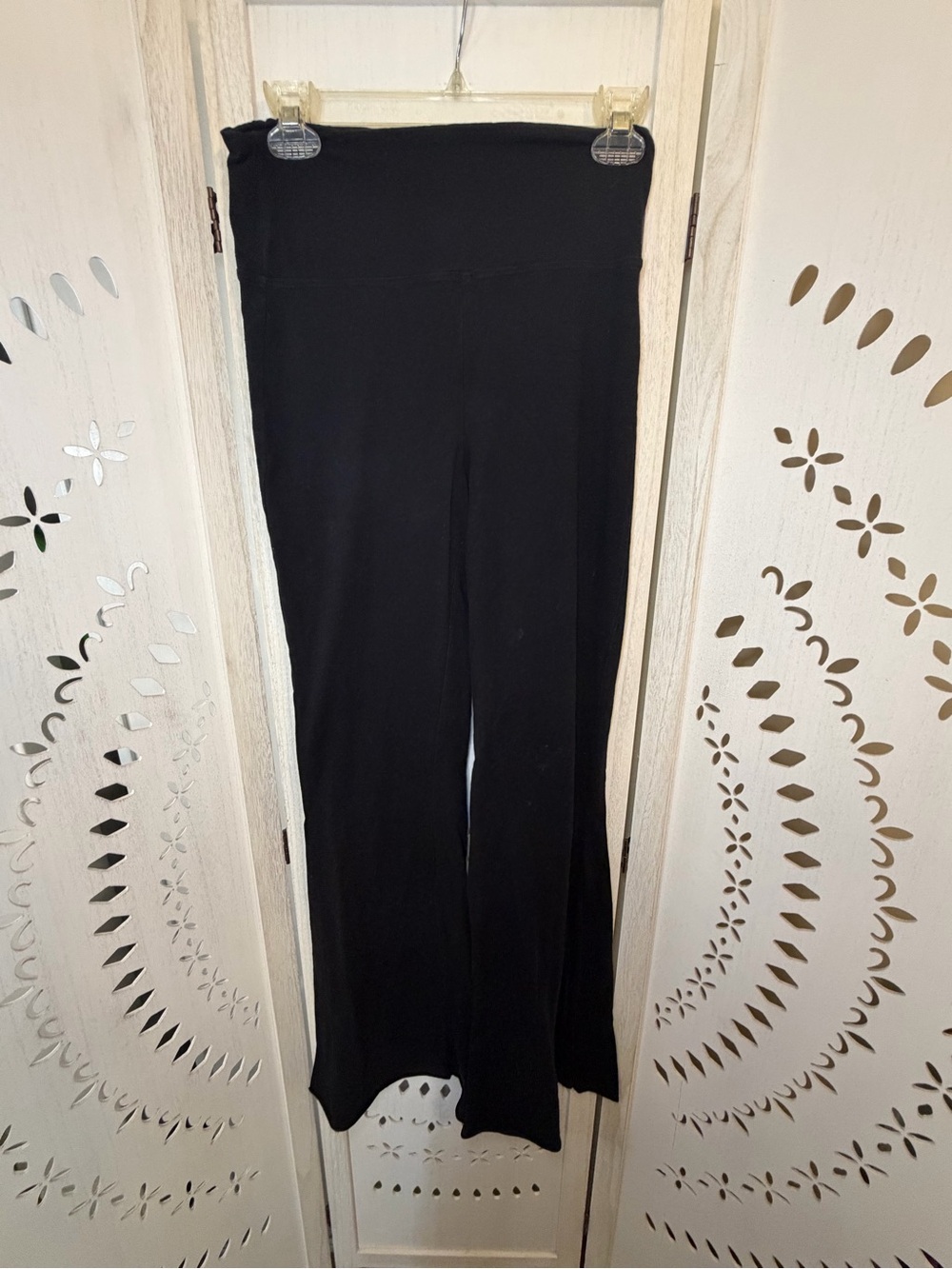 Zenana Black Bell Bottom Flare Leggings Pants